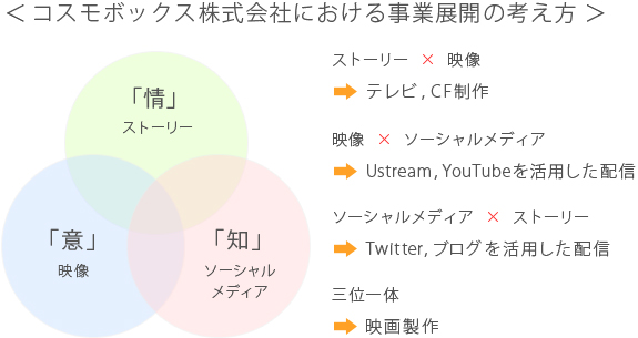 コスモボックス株式会社における事業展開の考え方